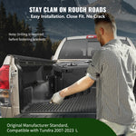 Amocart Truck Bed Storage Box Lockable Lid Waterproof ABS Wheel Well Tool Box 6.6 Gal with Password Padlock Fit for Driver Side