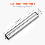 SucceBuy Roller Stand 135lbs/250lbs LBC Adjustable Height with 11.5in Polished Steel Roller Head Woodworking Extension Support