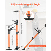 Bild in Galerie-Viewer laden, Amocart 2/4 Pack Cabinet Jack Support Pole Adjustable 3rd 19-45in/45-114in Steel Telescopic Support Rod for Lifting Drywall

