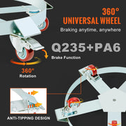 Charger l'image dans la visionneuse de galerie, SucceBuy 1250lbs Drum Dolly Cart 55 Gallon Caddy Barrel Dolly Hand Truck with 5 Swivel Casters Wheel for Warehouse Drum Handling
