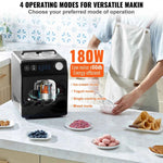 Amocart Upright Automatic Ice Cream Maker with Built-in Compressor 2 Quart No Pre-freezing Fruit Yogurt Machine 4 Modes