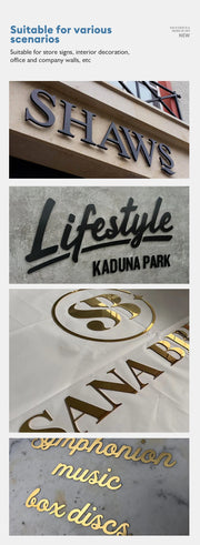 Load image into Gallery viewer, Custom Outdoor Metal Letter Signs for Business Interior Metal Business Signs Outdoor Metal Shop Signs

