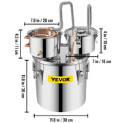 Bild in Galerie-Viewer laden, Amocart 20L 30L Water Alcohol Brewing Distiller DIY Moonshine Apparatus Stainless Steel Still Whisky Beer Brandy Home Appliance
