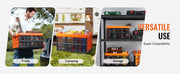 Bild in Galerie-Viewer laden, Amocart 45L 3/6 Pack Plastic Collapsible Storage Basket Folding Bins with Handles Stackable Containers for Clothes Grocery Toys
