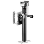 Amocart 2500Lbs Trailer Jack Swivel Bolt-on Trailer Jack with Ergonomic Handle 15in Vertical Travel for RV Yacht Trailers