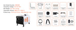 Amocart 2/8KW Diesel Heater 12V/24V All in One Diesel Air Heater with Bluetooth Display Screen&CO Alarm Fit for Vehicle Outdoor