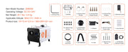 Charger l'image dans la visionneuse de galerie, Amocart 2/8KW Diesel Heater 12V/24V All in One Diesel Air Heater with Bluetooth Display Screen&amp;CO Alarm Fit for Vehicle Outdoor

