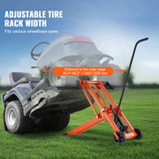 Charger l'image dans la visionneuse de galerie, Amocart Lawn Mower Lift with Hydraulic/Threaded jack, 500/880 Lbs Adjustable Movable Lawn Lifter for Lawn Mower Garden Tractor
