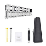 Amocart 32 Note Glockenspiel Xylophone Bell Kit Percussion Instrument with Mallets Drum Sticks Carrying Bag for Adults Students