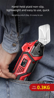 Load image into Gallery viewer, Cordless Electric Scissors 2 Blades Portable 4V Shears for Fabric Cloth Leather Cardboard Carpet DIY USB Cutting Tool 11000RPM
