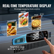 Load image into Gallery viewer, Amocart Refrigerated Condiment Prep Station with 3 1/3 Pans &amp; 4 1/6 Pans 304 Stainless Body and PC Lid with Glass Guard ETL
