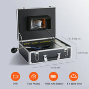 Charger l'image dans la visionneuse de galerie, Amocart Sewer  7" Screen Pipeline Inspection  w/DVR Function Waterproof  w/12 Adjustle LEDs and 16GB SDCard
