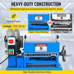 Amocart Electric Wire Stripping Machine 370W 1.5mm-38mm Cable Stripper Peeling 11 Channels & 10 Blades Removing Plastic Rubber