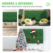 Bild in Galerie-Viewer laden, Amocart Artificial Boxwood Panel UV 24pcs 20x20/24x16 in Boxwood Hedge Wall Panels Artificial Grass Backdrop Wall Green Grass
