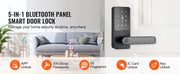 Charger l'image dans la visionneuse de galerie, Amocart Smart Lock 5 in 1 Smart Door Knob Fingerprint Deadbolt with App Control Bluetooth Smart Lock Keyless Entry Door Lock
