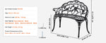 Amocart Outdoor Bench Wooden Metal Garden Bench for Outdoors 480 lbs Load Capacity Bench Outdoor Garden Park Bench