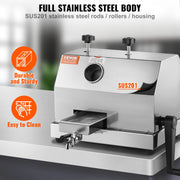 Charger l'image dans la visionneuse de galerie, Amocart Commercial Sugar Cane Juicer 110LBS/H High Output Sugarcane Juicer Machine w/3 Stainless Steel Rollers 2.4" Large Inlet
