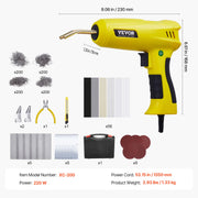 Bild in Galerie-Viewer laden, Amocart Plastic Welding Kit 220W Plastic Welder Gun w/ 800/1200 PCS Hot Staples Professional Hot Staple Welding Gun for Repair
