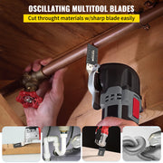 Load image into Gallery viewer, Amocart 100PCS Oscillating Saw Blades Quick Release Multitool Blades Kit HCS Tool Blades Cut Cutter for Wood Plastic Metal Nail
