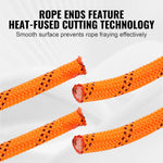 SucceBuy 120ft Dual-Weave Polyester Cord 3/8 1/2in 48-Strand Multi-Use Rope for Arborist Activities Outdoor Adventures Versatile