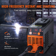 Charger l'image dans la visionneuse de galerie, Amocart Stick Welder 140A/160A/200A ARC/Lift TIG 2-IN-1 Welding Machine w/ IGBT Inverter Portable MMA Welder Machine Hot Start
