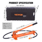 SucceBuy 4/10/12/20 Ton Power Hydraulic Cylinder Jack Autobody Frame Repair Tool Kit Automotive Truck Lifting  Heavy Equipment