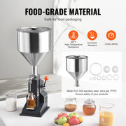 Bild in Galerie-Viewer laden, Amocart 5-50/100ml A03 Manual Paste Liquid Filling Machine Bottle Liquid Filler with Pedal for Water Juice Cosmetic Milk Oil
