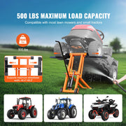 Charger l'image dans la visionneuse de galerie, Amocart Lawn Mower Lift with Hydraulic/Threaded jack, 500/880 Lbs Adjustable Movable Lawn Lifter for Lawn Mower Garden Tractor
