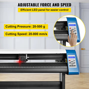 Charger l'image dans la visionneuse de galerie, Amocart 53"/34"/28"4MB Semi-Automatic Cutter Vinyl Cutting Plotter Machine Laser Positioning 3 Interface W/ SIGNMASTER Software
