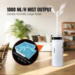 Amocart Humidifier for Home Large Room Commercial Humidifier for Whole House 16L Water Tank 12h Timer Auto Shut-Off Greenhouse