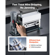 Charger l'image dans la visionneuse de galerie, SucceBuy 370W Electric Wire Stripper Machine 0.06-1.57 in 11 Channel Automatic Copper Cable Stripper for Scrap Copper Recycling
