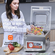 Load image into Gallery viewer, Amocart DZ-260A Chamber Vacuum Sealer with 15.7" Sealing Length Kitchen Vacuum Packing Machine for Home Foods Meats Marinades
