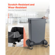 Bild in Galerie-Viewer laden, Amocart 200lbs Trash Can Dolly Slim Roller Base with 4 Lockable Wheels Rolling Plastic Bin Barrel Cart Fit 16/23 Gal Containers
