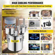 Load image into Gallery viewer, Amocart 12L 20L 30L 50L Alcohol Brewing Distiller DIY Moonshine Apparatus Stainless Steel Still Whisky Beer Brandy Home Use
