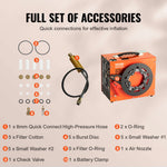 Amocart PCP Air Compressor 4500PSI/30Mpa Portable PCP Pump Compressor Water-Free Air Rifle Paintball Scuba Tank Compressor