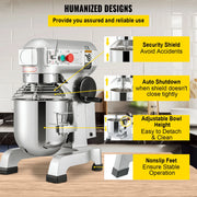 Charger l'image dans la visionneuse de galerie, Amocart 10-30L Electric Dough Machine Stainless Steel Commercial Cream Egg Whisk Mixer Processor Kitchen Food Stand Blender
