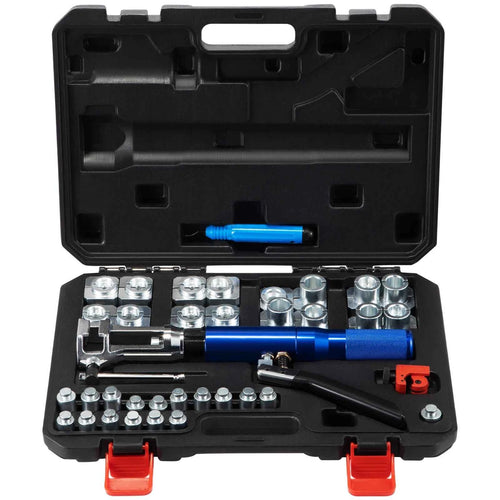 SucceBuy Hydraulic Expanding and Double Flaring Tool 45° Soft HVAC Copper Tube Expander 3/16in to 1/2in Brake Flare Repair Tool