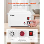 Amocart Single Wax Warmer 3000ML 300W Professional Wax Warmer Adjustable Electric Waxing Heater Pot for Home Use