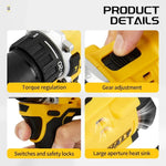 DEWALT Lithium Battery 20V Rechargeable Brushless Compact Electric Screwdriver Hand Drill Impact Drill DCD805