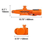 SucceBuy Electric Car Jack 3Tons/6600lbs 12V Electric Scissor Jack Portable Car Jack for SUV Truck Sedan Tire Change Replacement