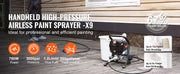 Charger l'image dans la visionneuse de galerie, Amocart 750W 950W Airless Paint Sprayer 3000PSI High Efficiency Electric Airless Sprayer Handheld Paint Sprayers Home Interior
