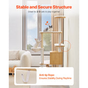 Bild in Galerie-Viewer laden, Amocart Large Cat Tree 68.9inch Tall Multi-level Cat Condo Furniture Activity Center with Cozy Perches Kitten House for Indoor
