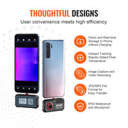 Bild in Galerie-Viewer laden, Amocart Thermal Imaging Camera 256 x 192 IR Resolution Infrared Thermal Imager 25Hz Refresh Rate Thermal Camera for Android
