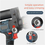 Hydraulic Crimping Tool SL-240 90KN Electric Wire Crimper Cable Crimping Pliers with Battery, Handheld Electric Hose Crimper