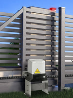 Amocart Electric Sliding Gate Opener with 2 Remote Controls Gate Operator Hardware Heavy Duty Track Driveway Motor for Security