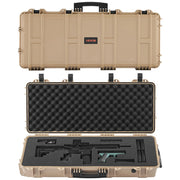 Bild in Galerie-Viewer laden, Amocart Hard Rifle Case Lockable Rifle Case w/ Pre-cut Foams &amp; Wheels IP67 Waterproof Pistol Storage Cases for Rifles Shotguns
