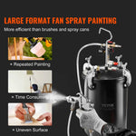 Amocart Spray Paint Pressure Pot 15L Pressure Pot Tank 60psi Adjustale Pressure Steel Pressure Pot Paint Tank Spray Gun Hose