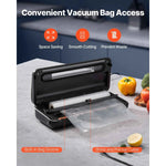 Amocart 80Kpa 120W Electric Vacuum Sealer Machine 7-in-1 Wet Food Sealer with Free 10pcs Vacuum Bags for Kitchen Food Storage