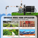 SucceBuy Shallow Well Jet Pump 115Volt Cast Iron/Stainless Steel Irrigation Water Pump for Agricultural Garden Irrigation System