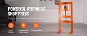 Charger l'image dans la visionneuse de galerie, Amocart Hydraulic Shop Press 6T H-Frame Hydraulic Garage/Shop Floor  Shop Press with  Plates for Garage Shop Workshop
